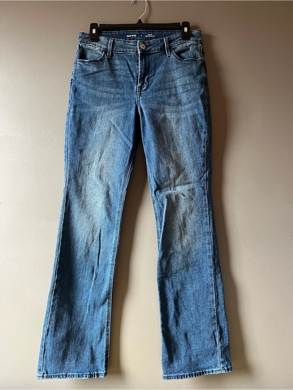 Old Navy Women's Blue Straight-Leg Jeans, Size 6